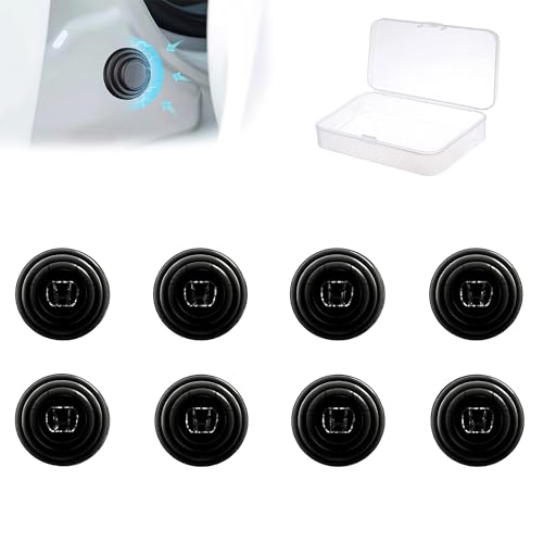 Image of 8Pcs Car Door Shock Absorber Protector Rubber Pads Guard Accessories Protection Stickers Compatible for Amaze, Elevate, City, Hybrid, WRV, Jazz, Brio, Civic, Mobilio, BRV, CRV, Accord