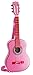 Bontempi GSW 7571/S - Guitarra de madera con la correa y pegatinas, color rosa, 75 cm
