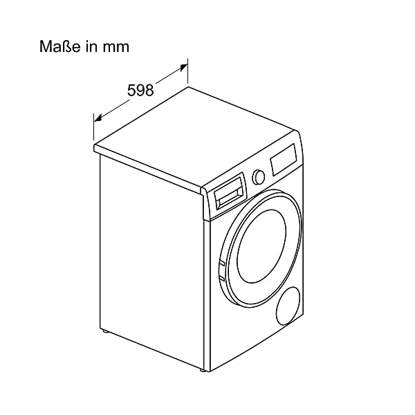 Bosch WNA13470 Serie 4 Waschtrockner, 8 kg Waschen & 5 kg Trocknen, 1400 UpM, AutoDry optimale Trocknung, EcoSilence Drive leiser und effizienter Motor, Wash & Dry 60' Wäschepflege in 60 Minuten – Bild 5