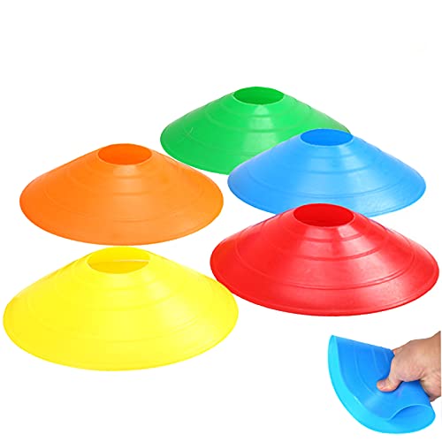 Vaupan Disc Cones - Training Cones Agility Soccer Cones for Training, Soccer, Football, Basketball, Sports, Games, Field Cone Markers (5 PCS)