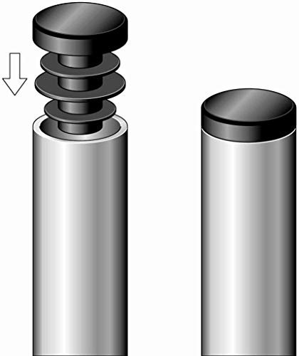 Alberts 858964 Sealing Plugs for Round Pipes Plastic, Black, Diameter 15 mm, Set of 24 - Image 3