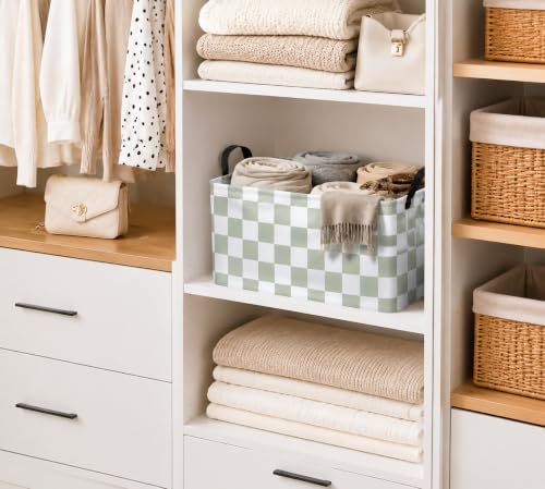 Image of Rec Toy Box Chest Kids Hamper Storage Basket Collapsible Organizer Bin Gift Baskets for Home /Dorm /Kitchen /Pet /Office /Closet /Shelf