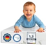 DOLCI SOGNI Matratze 60x120 cm – 14 cm Dicke, CertiPUR™ – Babybett...