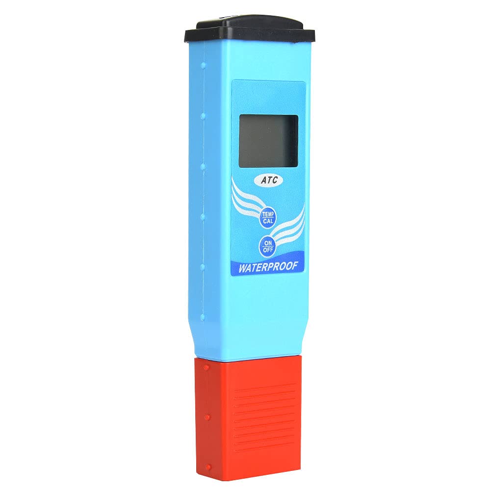 PH miernik, cyfrowy wodoodporny tester PH/temperatury Test jakości wody z dwupoziomowym wyświetlaczem LCD do wody pitnej, hydroponiki, roślin, akwarium i basenu