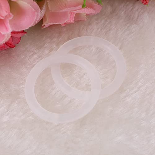 Weicher Ring Adapter Clip, Adapter für Dummy Clip aus transparentem Silikon, Ring aus Silikon, für Clip-Halter für Schnullerhalter für Kinder, Geburtstagsgeschenk für Kinder, 10 Stück