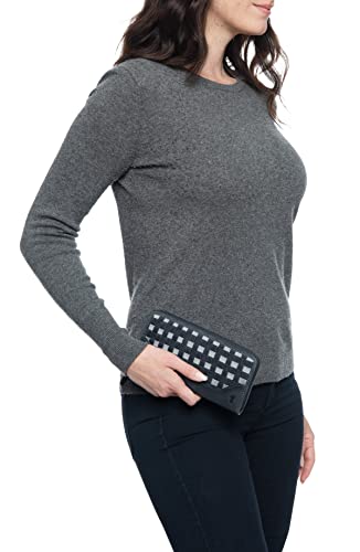 Frye Melissa Denim Zip Wallet, Navy #TOP3