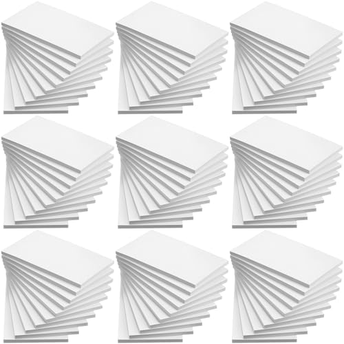 Fainne 4 x 6 Inch Paper Notepads White Scratch Memo Pad Blank for Waitress Waiter Book to Do Grocery List Small Notebook Restaurant Checkbook, White(90 Pack)
