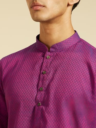 Image of DIWAS BY MANYAVAR Men's Cotton Self Design Kurta (1pc)