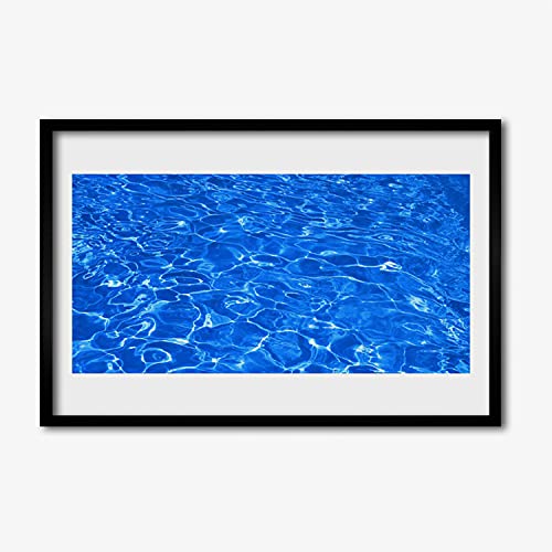 Art de l'eau affiche encadrée 60x40 cm pour sublimer la chambre ou le salon