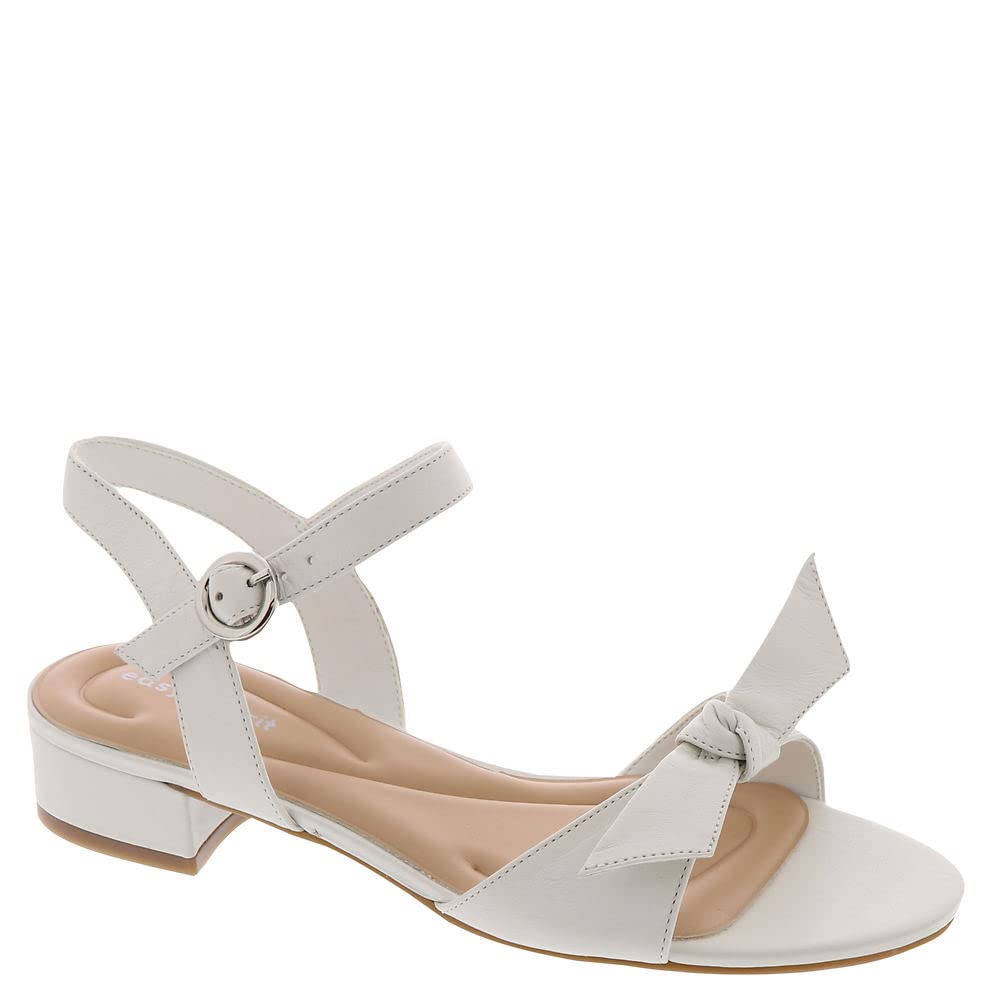 Easy Spirit Women's Ginova Sandal, White 140, 8 UK