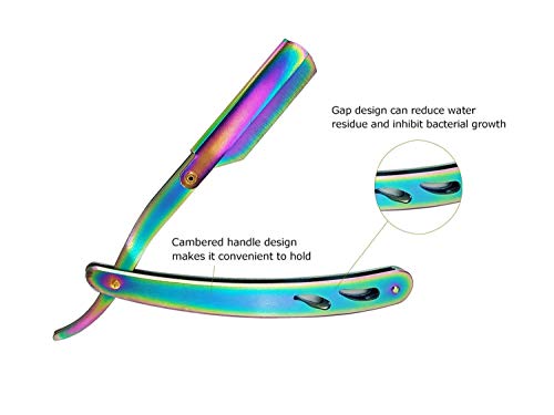 Image of Verbier Salon Shaving Razor For Men /Boys Razor For Body Hair And Golden Razor For Shaving Free 5 Blades Golden 15 Gram Pack Of 1