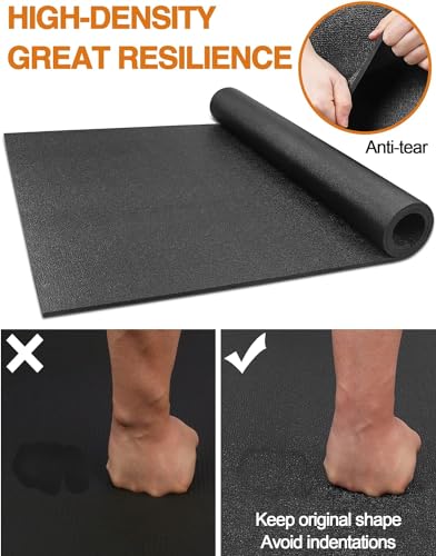 Innhom Floor Protection Mat for Sports Equipment - High Density PVC, 152 x 76 cm & 200 x 90 cm, Under Treadmill, Elliptical Trainer, Peloton Bicycle - Image 6