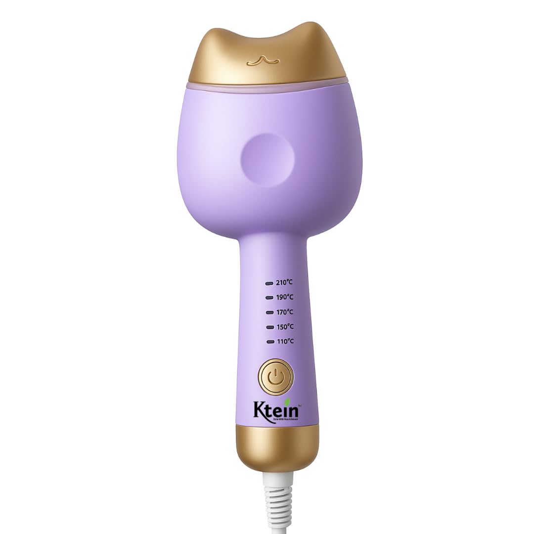 Ktein Hair Curler Cat's Paw Eggroll Stick | 3 Barrel Ceramic Curling Iron | Fast Heating | Beach Waves, Loose Curls | Safe Styling for All Hair Types-image-4