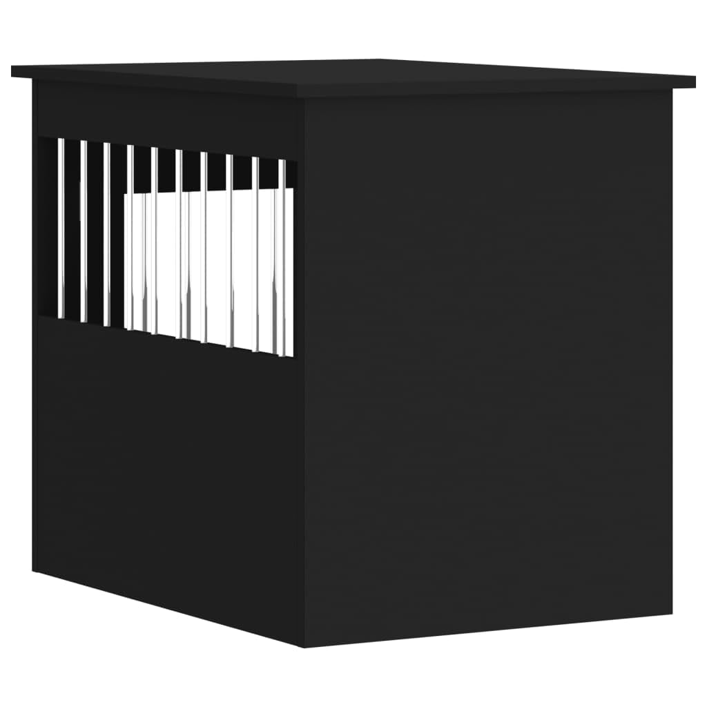 Homgoday Klatka dla psa Czarny 55 x 75 x 65 cm wielowarstwowe drewno, meble do wnętrz i na zewnątrz, wystrój domu, wyposażenie domu do wnętrz, sypialni, salonu, biura