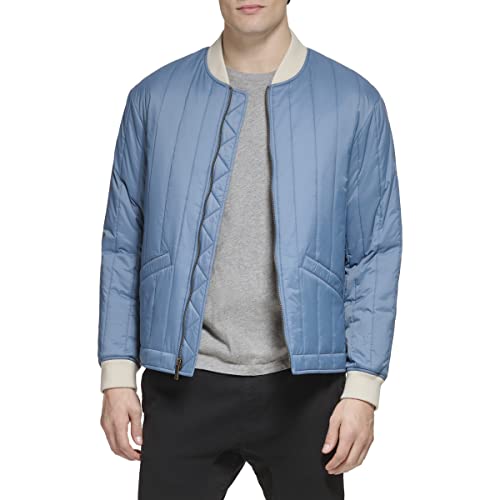 Image of DOCKERS Men's Channel Quilted Open Bottom Bomber Jacket