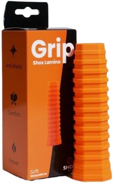 SideSpin Shox Lamina Soft UNDERGRIP ANTIVIBRACIONES, Adultos Unisex, Naranja, OS