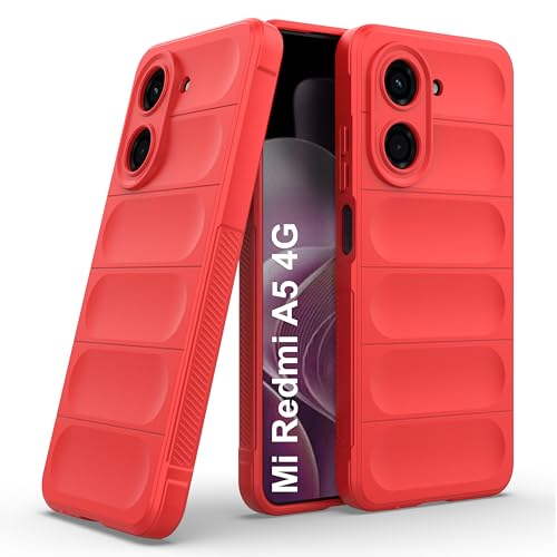 Image of Zapcase Back Case Cover for Mi Redmi A5 4G | Compatible for Mi Redmi A5 4G Back Cover | Liquid Silicon Magic Case with Camera Protection | Red