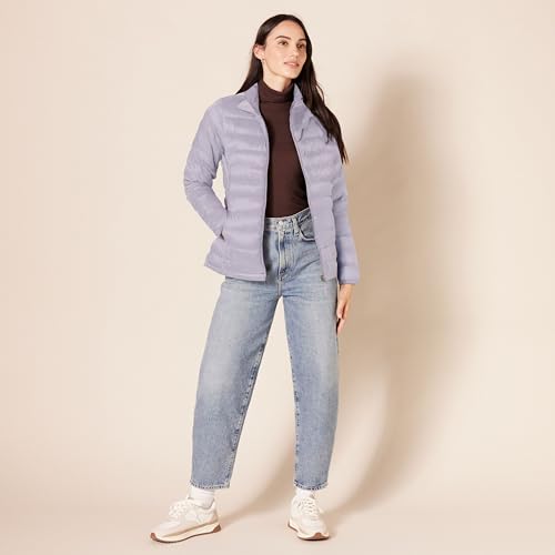 Image of Amazon Essentials Women's Lightweight Long-Sleeve Water-Resistant Packable Puffer Jacket (Available in Plus Size)