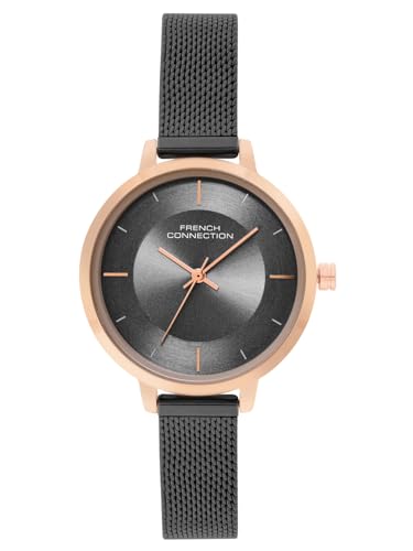 French Connection Analog Black Dial Womens Watch-FCN071BM (B0D76WQ4K1) Amazon Price History, Amazon Price Tracker