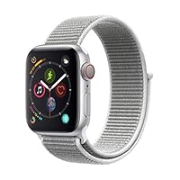 Apple Watch Series 4 (GPS + Cellular) cassa 40 mm in alluminio color argento e Sport Loop color...