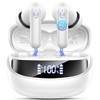 Nerunsa Bluetooth Kopfhörer, Kopfhörer Kabellos Bluetooth, 49 Std Spielzeit In Ear Kopfhörer mit 4 ENC Noise Cancelling Mics, Wasserdicht Kabellose Kopfhörer
