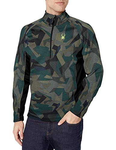 Spyder Men's Outbound Novelty Mid Weight Stryke Jacket, Guard Camo Print/Black, X-Large
