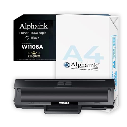 alphaink W1106A Toner Compatibile con HP 106A W1106A + 1