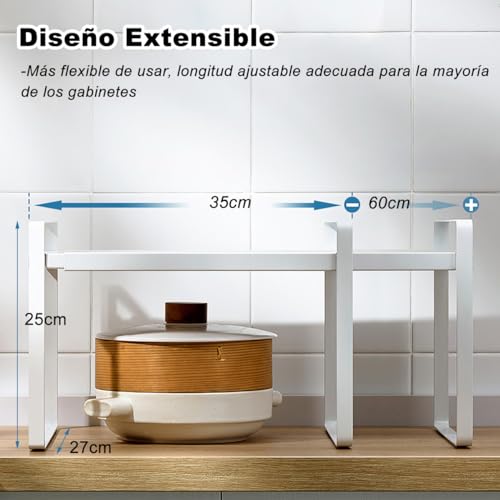 Consejos y reviews para comprar Soportes ajustables para estantes cocina para comprar online. 24 Imagen adicional