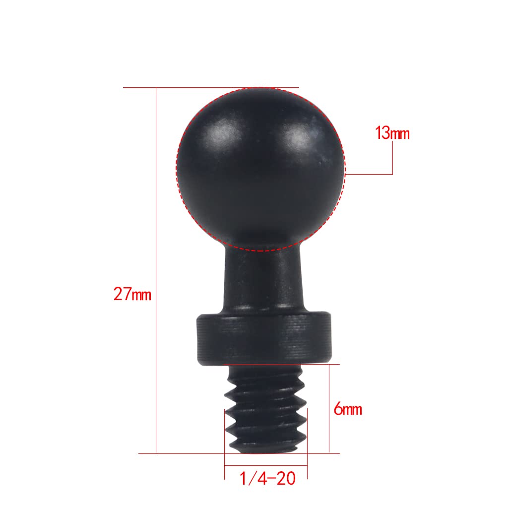 Amazon | NovelGoal 13mm/15mm/17mm ボールヘッドマウント 1/4インチ