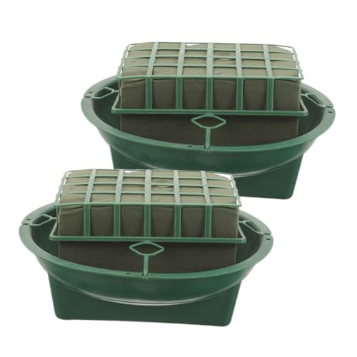 ARTIBETTER Floral Foam Cage Bowl Kit 2 Pack Easy DIY Flower Arrangement Mud Holder for Home Florist