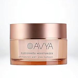 AVYA Hydroveda Moisturizer (1.7oz) – Advanced Ayurvedic Skincare/Hyaluronic Acid with Snow Mushroom/Soothes and Hydrates for Youthful Skin