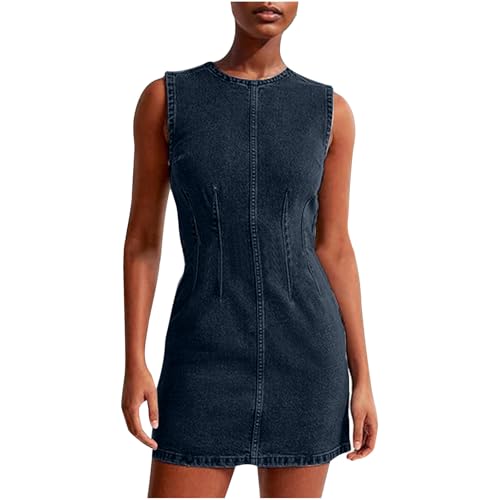 Robe mini en jean sans manches parfaite pour vos sorties en ville et terrasses d'été
