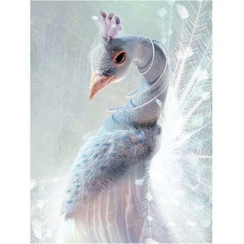 Kit Diamant Painting Paon 90x120cm | Broderie Diamant Complet Adulte et Enfant T-531