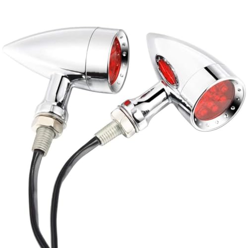 Clignotants moto custom bicolores 12V ABS avec feux de signalisation jaunes pour moto
