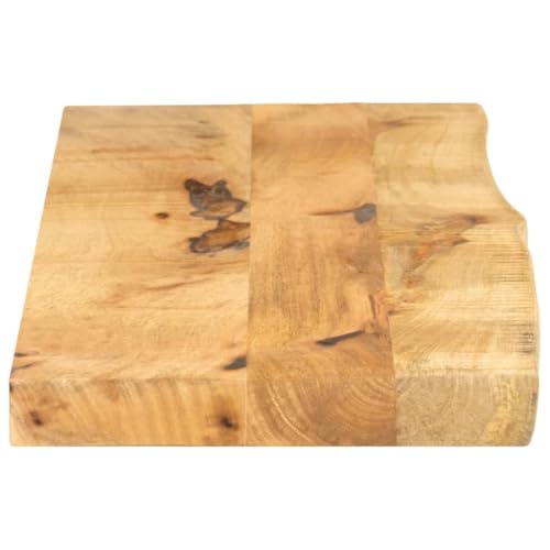 Tablero de mesa para crear escritorio flotante de mango macizo rustico 120x30 7