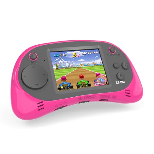 Kids Handheld Games 16 Bit Retro Video Games with 220 HD Electronic Games - 2.5'' LCD Portable Travel Games Gifts for Boys Girls Ages 4-12