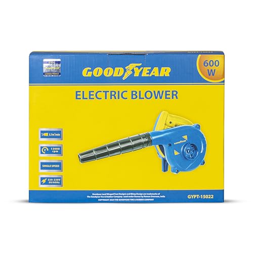 Image of Goodyear Electric Air Blower 600W Dust Cleaner /Vacuum Cleaner /Blower for Cleaning Dust 13000rpm Copper Corded Electric Blower for Cleaning Dust, Electric Blower Machine, Leaf Blower