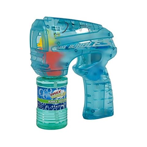 Bubble Blaster with LED Light Bubble Blower Toy with Non Toxic Bubble Solution, Summer Fun, Outdoor Birthday Party Favors for Kids, Color May Vary 3+ Cover