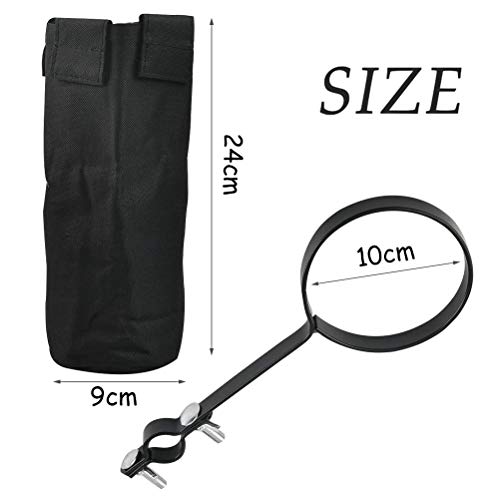 TIMESETL Drumstick Holder for Drum Set Clamp Clip on Drum Stick Holder Canvas Bag, Container for Multi Pair Up to 12 Pairs