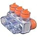 Morris 97373 Clear Insulated Multi-Cable Connector - Dual Entry 3 Ports 3/0-14, 1 Pack