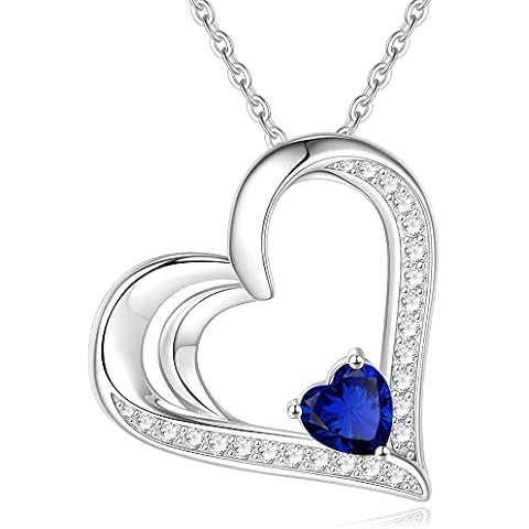 GLIVEOR Birthday Gifts for Women Birthstone Necklace - Birthday Gifts for Women Gifts Birthstone Necklace for Women Jewelry Women Gifts Birthday Necklace for Women September Birthstone Necklace Cover