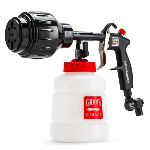 Image of Griot's Garage Air Foamer Sudsing Gun, Pneumatic Car Foam Sprayer, Snow Foam Cannon, Vehicle Cleaning Tool for Interior and Exterior Surfaces, 51183