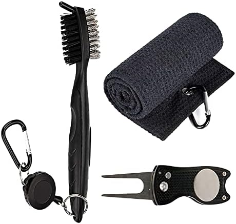 Golf Cleaning Set Golf Club Groove Cleaning Brush Golf Microfiber Cleaning Towel Foldable Golf Divo Repair Tool With Ball Marker Practical Golf Cleaning Kit The for golfers Golf Cleaning Set Golf Club Groove Cleaning Brush Golf Microfiber Cleaning Towel Foldable Golf Divo Repair Tool With Ball Marker Practical Golf Cleaning Kit The for golfers