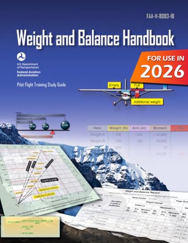 Weight and Balance Handbook FAA-H-8083-1B (Color Print): Pilot Flight Training Study Guide