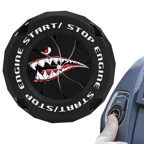Cubierta del botón de arranque del motor, tapa del botón para el coche,Inicio de la cubierta del botón del motor - Elegador elegante Patinas de encendido de parada de encendido protector