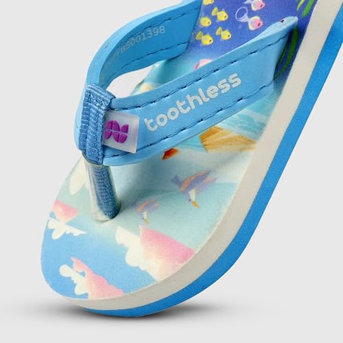 Image of toothless Kids Printed Flip Flop | Soft EVA Sole | Anti-Slip | Comfortable Wear | Lightweight | Durable | Summer Footwear for Boys & Girls | Casual Slippers
