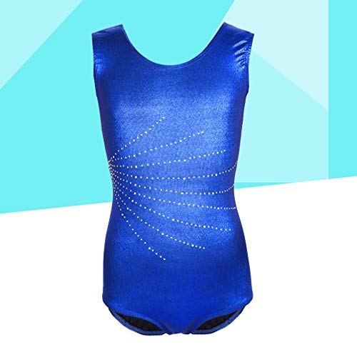 BESPORTBLE Collant de ginástica para meninas roupas esportivas brilhantes Collant de balé sem mangas