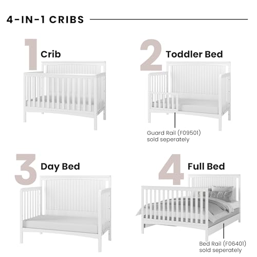 image for Child Craft Scout 4-in-1 Convertible Baby Crib Nursery Furniture Set -