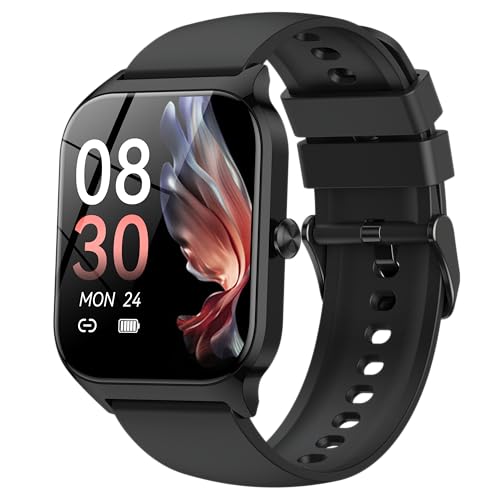 CASCHO Smart Watch for Men Women, 1.85' HD Fitness Tracker with Bluetooth Calls/AI Voice Control, IP68 Waterproof, 115+Sports Modes, 24/7 Heart Rate/Sleep Fitness