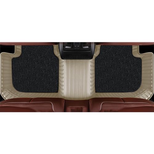 Image of Premium 9D Car Foot Mats |Waterproof & Dustproof | Anti-Skid Floor Mats for Car | Easy to Clean | Luxury Car Interior Mats Compatible with Maruti Suzuki Dzire 2024 - Beige Beige